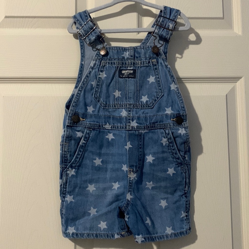Oshkosh Denim Overalls With Stars Vestback